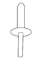 6500911 - : Fender Liner Rivet for Mitsubishi: Raider Image