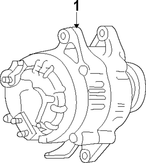 Alternator for 2018 Jeep Wrangler JK #1