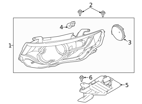 Headlamp Components for 2022 Land Rover Discovery Sport #0