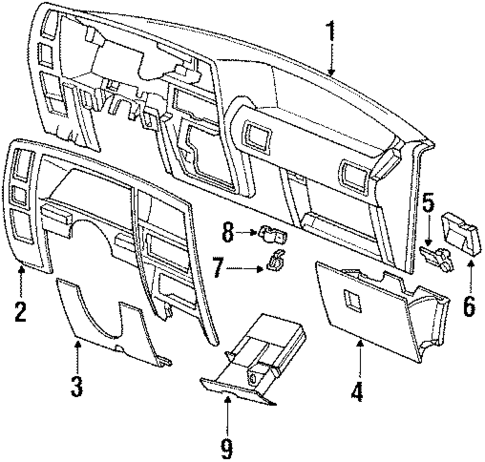 Instrument Panel for 1989 Ford Ranger #0