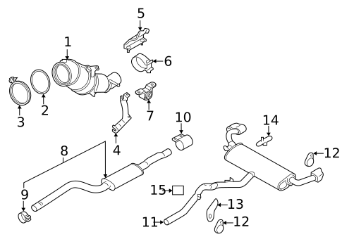 Exhaust Components for 2017 BMW X5 #0