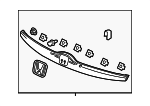74890T5RA11 - : 2015-2020 Honda Fit - Garnish Assembly Rear License for Honda: Fit Image