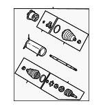 26069244 - Suspension: Axle Shaft Assembly for Cadillac: Escalade, Escalade ESV, Escalade EXT | Chevrolet: Avalanche 1500, Avalanche 2500, Silverado 1500, Silverado 1500 Classic, Silverado 1500 HD, Silverado 1500 HD Classic, Suburban 1500, Tahoe | GMC: Sierra 1500, Sierra 1500 Classic, Sierra 1500 HD, Sierra 1500 HD Classic, Yukon, Yukon XL 1500 Image