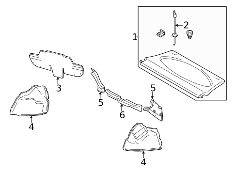 Interior Trim - Rear Body for 2004 Ford Focus #1
