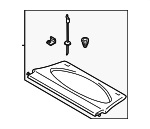 4S4Z6146668AAB - Body: Pkg Tray Trim for Ford: Focus Image