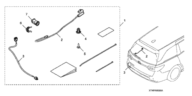 Hands-Free Access Power Tailgate Attachment for 2019 Honda Odyssey #0
