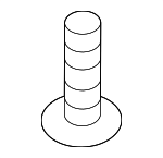 11547421 - Body: Air Deflector Bolt for Buick: Enclave, Encore GX, Envision, Envista, Regal Sportback, Regal TourX | Cadillac: ATS, CT4, CT5, CT6, CTS, Escalade, Escalade ESV, ESCALADE IQ, LYRIQ, OPTIQ, XT4, XT5, XT6 | Chevrolet: Blazer, Blazer EV, Bolt EUV, Bolt EV, Camaro, Colorado, Corvette, Cruze, Equinox, Equinox EV, Malibu, Silverado 1500, Silverado 1500 LTD, Silverado 2500 HD, Silverado 3500 HD, Silverado EV, Suburban, Tahoe, Trailblazer, Traverse, Traverse Limited, Trax | GMC: Acadia, Canyon, Hummer EV Pickup, Hummer EV SUV, Sierra 1500, Sierra 1500 Limited, Sierra 2500 HD, Sierra 3500 HD, Sierra EV, Terrain, Yukon, Yukon XL | Oldsmobile: Intrigue | Pontiac: G6, Grand Am, Grand Prix | Saturn: Aura, Ion, Sky Image