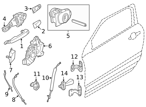 Front Door for 2012 Land Rover Range Rover Evoque #2