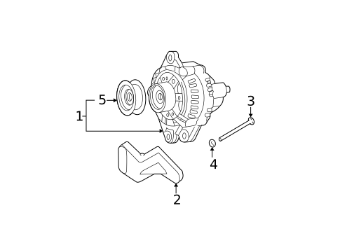 Alternator for 2009 Hyundai Tucson #1