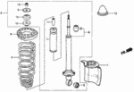 42107SB2020 - Chassis: PROTECTOR, RR. SHOCK ABSORBER for Honda Image