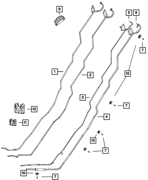 Air Conditioner and Heater Plumbing for 2009 Chrysler Aspen #3