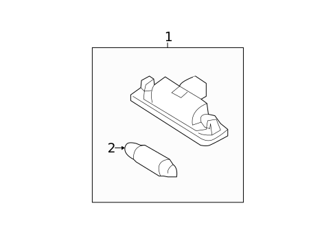 License Lamps for 2011 Ford Fusion #0