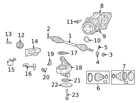 Axle & Differential for 2015 Jeep Compass #0