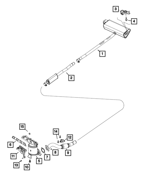 Exhaust System for 2016 Jeep Renegade #4