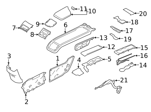 Front Console for 2025 Volvo XC60 #5