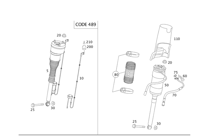 29906350 - Springs, Suspension and Hydraulics: Nut-and-Washer Assembly for Mercedes-Benz: 250, 300S, CL550, CL600, CL63 AMG, CL65 AMG, S350, S400, S500, S550, S600, S63 AMG Image image