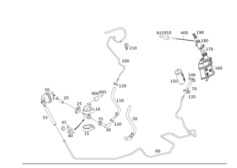Closed Fuel-Evaporation-Control System for 2009 Mercedes-Benz E 320 #0