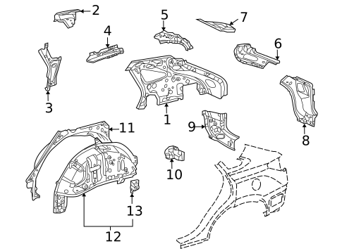 Inner Structure for 2014 Lexus RX450h #0