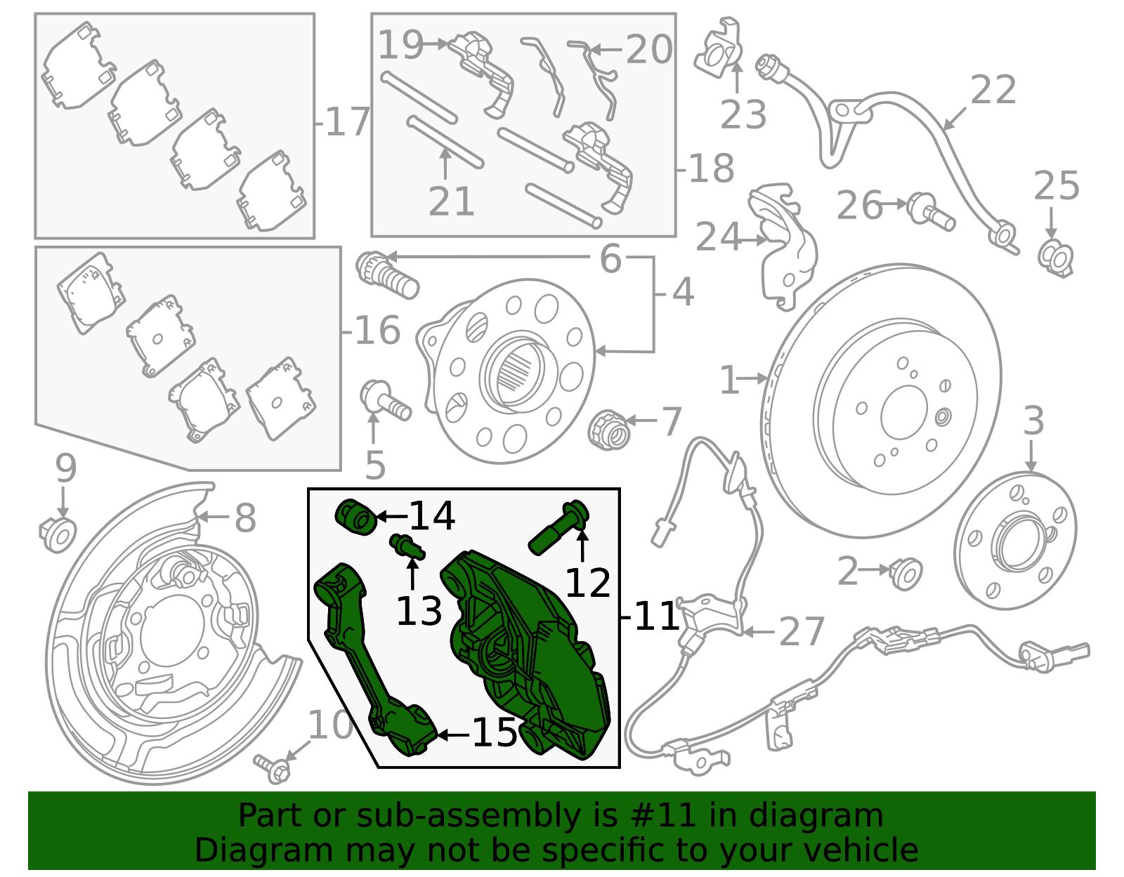 2023-2025 Toyota GR Corolla Disc Brake Caliper 47850-52270