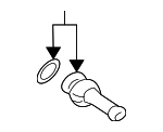 4455A300 - Steering: Lower Return Tube for Mitsubishi Image