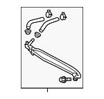 4455A024 - Steering: Oil Cooler Tube for Mitsubishi Image