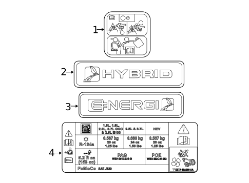 Labels for 2013 Ford Fusion #0