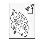 BRCF703 - Brakes: Motorcraftâ„¢ Caliper for Ford Image