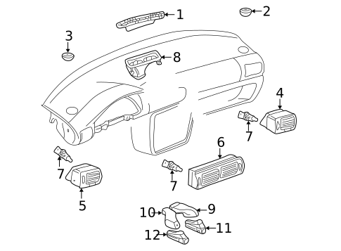 Ducts for 2005 Volkswagen Passat #0