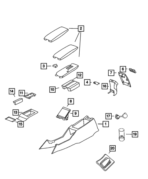 Consoles for 2007 Dodge Charger #0