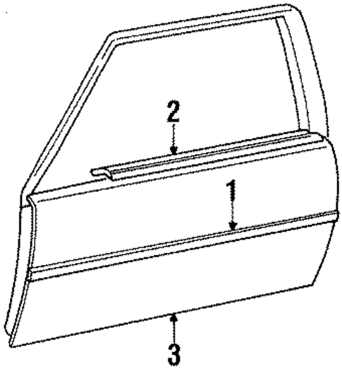 Door & Components for 1985 Toyota Celica #0