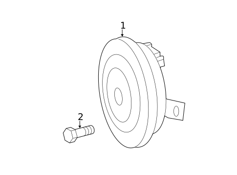 Horn for 2018 Mercedes-Benz Sprinter 3500 #0