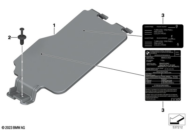 61358562061 - General Electrical System: Cover -  for BMW-Motorrad Image