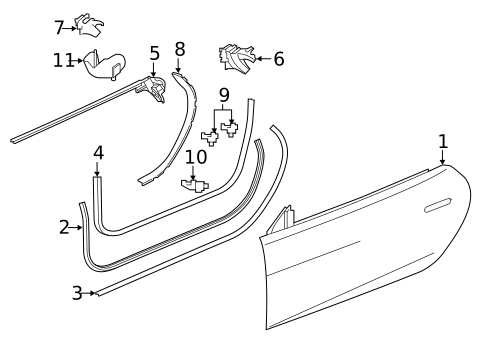 Door & Components for 2020 Jaguar F-Type #0