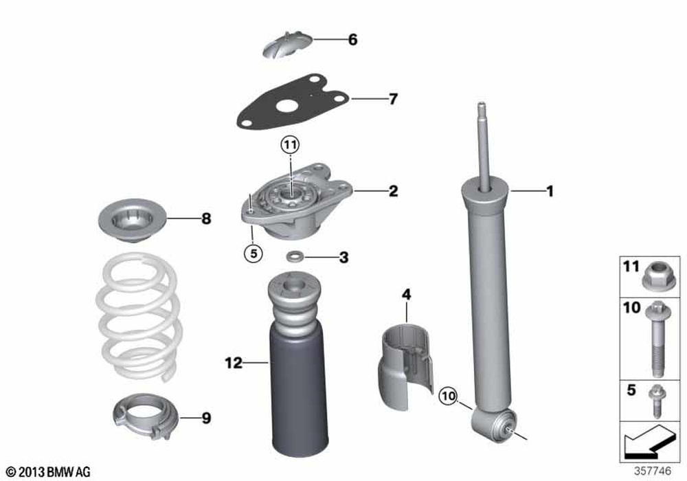 Springpad Lower 33536871665 - BMW Spring Pad Lower 2015-2026 BMW | Performance Auto Parts
