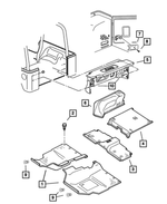 5FW50VK9AG - : Front Floor Carpet, Right for Mopar Image