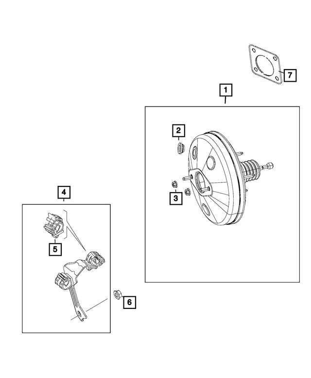 68125123AA - Brakes: Brake Booster Check Valve Grommet for Mopar Image