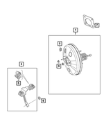 68125123AA - Brakes: Brake Booster Check Valve Grommet for Mopar Image