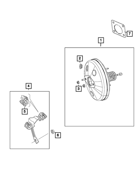 Power Brake Booster for 2019 Fiat 500L #0