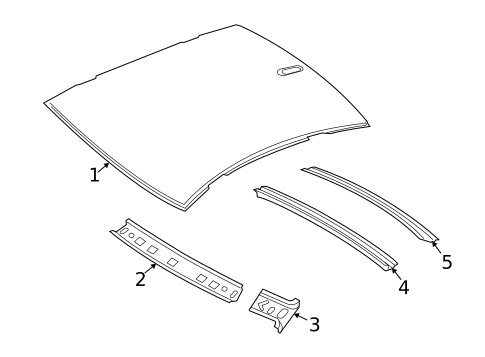 Roof & Components for 2013 BMW 535i GT xDrive #0