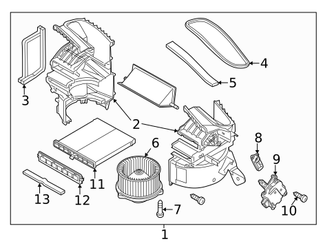 Blower Motor & Fan for 2017 Mazda 6 #0