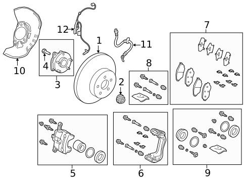 Brake Components for 2019 Toyota C-HR #0