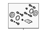 447833160 - : 2018-2024 Toyota - Caliper Seal Kit for Toyota: C-HR, Camry, Prius, Prius Prime, RAV4, Venza Image
