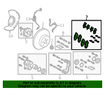 Genuine Toyota Front Brake Pad Set For 2018-2022 C-HR - OEM 04465-F4021 With Hardware