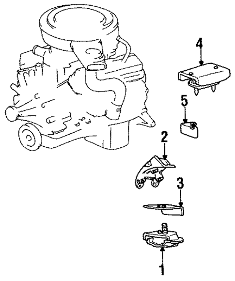 Engine Mounting for 1991 Isuzu Pickup #0