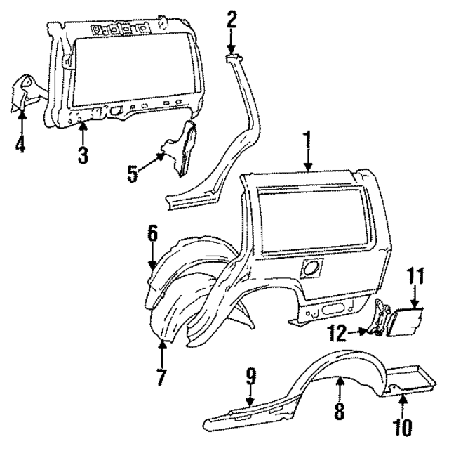 1380664 - : Fuel Door Hinge for Volvo Image