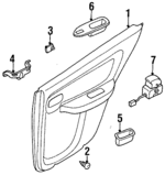 829620M000 - : Door Trim Panel Bracket for Nissan: Sentra Image