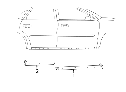 Exterior Trim - Pillars for 2004 Mercury Sable #0