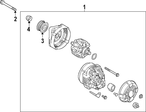 Alternator for 2024 Hyundai Santa Fe #0