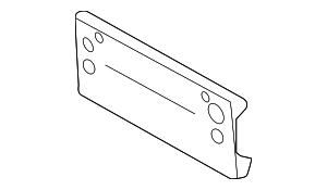 958702105019B9 - Body: License Plate Bracket for Porsche Image
