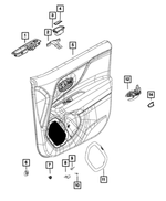 6FJ87LXHAA - Interior Trim: Door Pull Cup, Left for Mopar Image